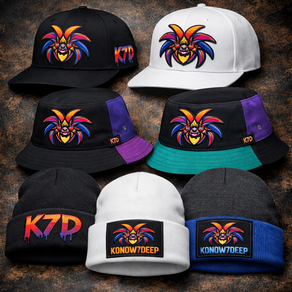 K7D Headwear Collection Multi Coloure